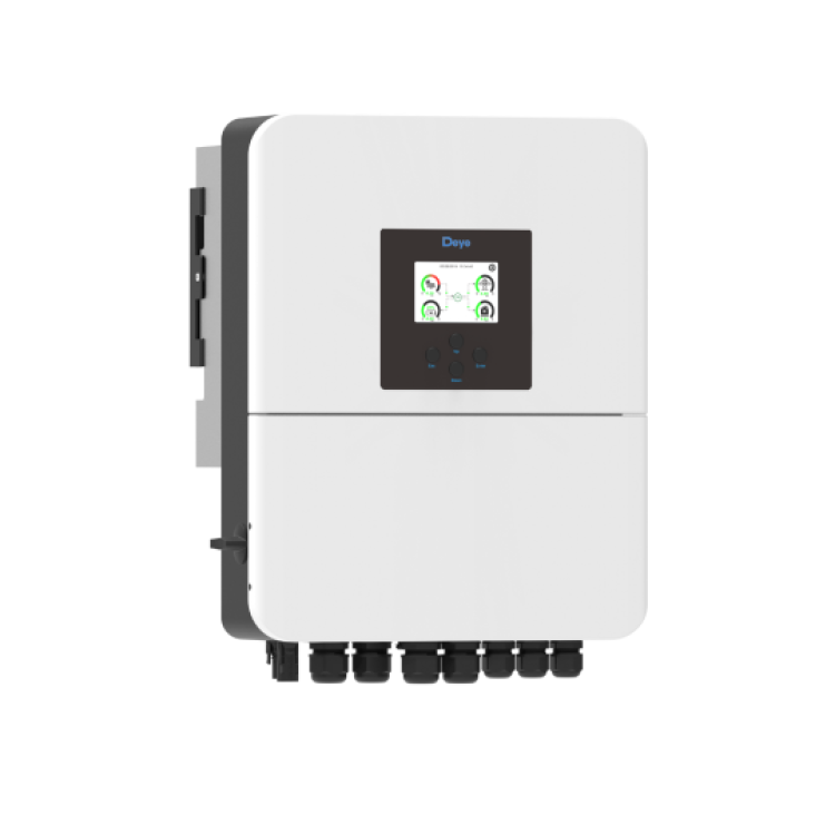 HYBRID DEYE 6KW 1 PHA- BIẾN TẦN DEYE HÒA LƯỚI CÓ LƯU TRỮ – SUN 6K-SG04/LP1-EU-SM2